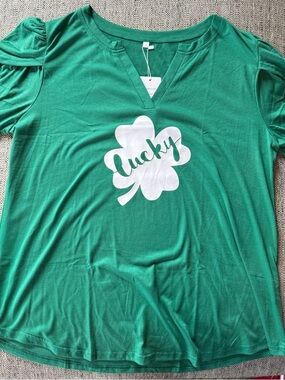 Lucky Clover Short Sleeve Tee - Green